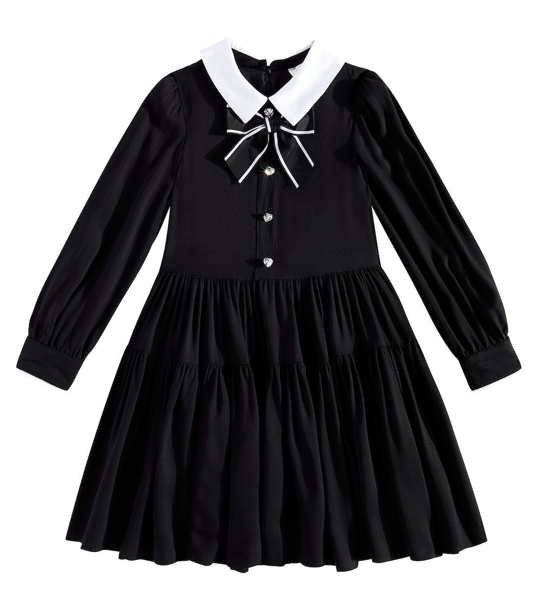 Платье из твила с декоративным бантом Monnalisa, Nero
Платье из твила с декоративным бантом Monnalisa, Nero