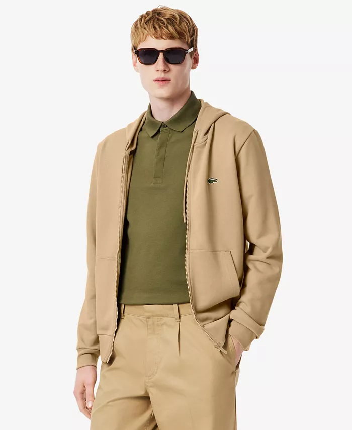 Мужская флисовая толстовка с молнией Lacoste, загар/бежевый
Мужская флисовая толстовка с молнией Lacoste, загар/бежевый
