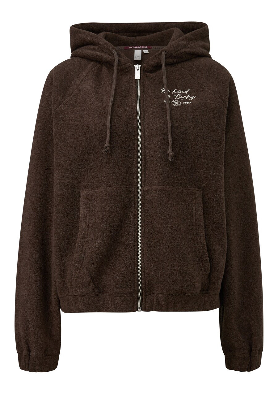 Толстовка с капюшоном на молнии QS, темно-коричневый
Толстовка с капюшоном на молнии QS, темно-коричневый