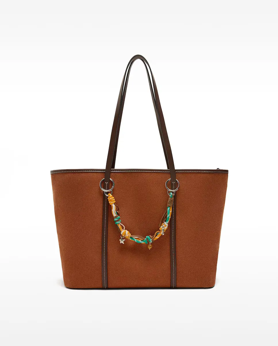 Сумка-шоппер в стиле шоппер с застежкой-молнией, однотонная Parfois, оранжевый 
Сумка-шоппер в стиле шоппер с застежкой-молнией, однотонная Parfois, оранжевый