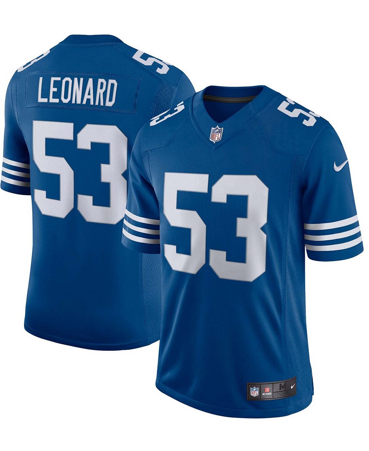 Мужская майка Darius Leonard Royal Indianapolis Colts Alternate Vapor Limited Nike
Мужская майка Darius Leonard Royal Indianapolis Colts Alternate Vapor Limited Nike