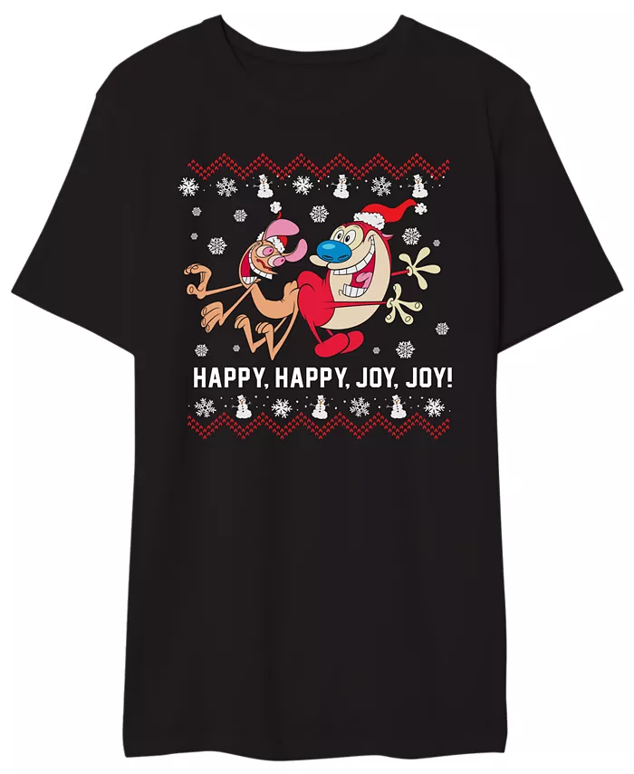 Футболка мужская с принтом Happy Happy Joy Joy AIRWAVES, черный
Футболка мужская с принтом Happy Happy Joy Joy AIRWAVES, черный
