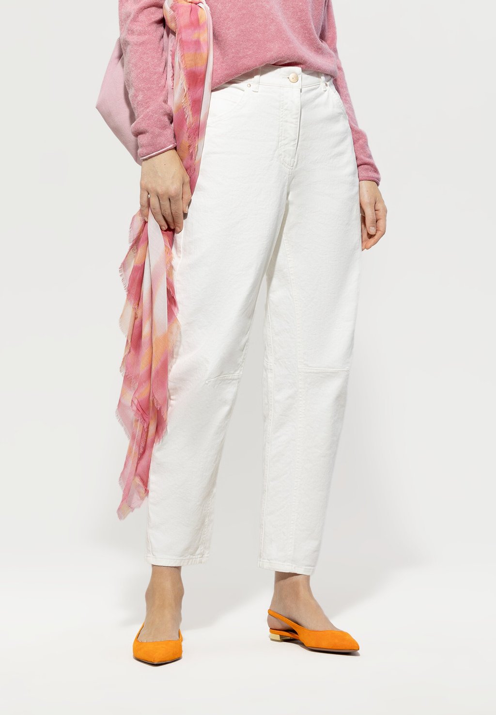 Зауженные джинсы Luisa Cerano, кремовый
Зауженные джинсы Luisa Cerano, кремовый