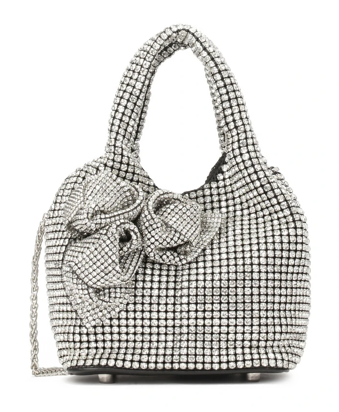 Блестящая сумочка с цирконами и 3d цветами Kazar, серый
Блестящая сумочка с цирконами и 3d цветами Kazar, серый