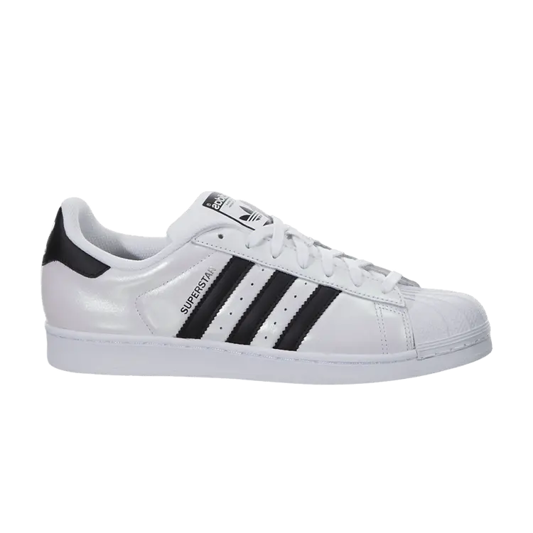Кроссовки adidas Superstar 'Metallic White Black', белый
Кроссовки adidas Superstar 'Metallic White Black', белый