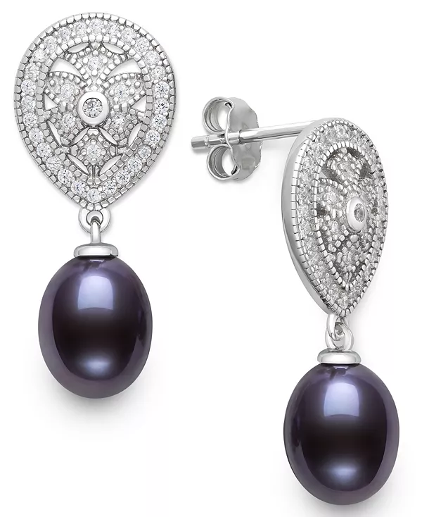 Серьги-Подвески из искусственного пресноводного черного жемчуга павлиньего цвета (8-9 мм) и выращенных в лаборатории сапфиров из стерлингового серебра Belle De Mer, black
Серьги-Подвески из искусственного пресноводного черного жемчуга павлиньего цвета (8-9 мм) и выращенных в лаборатории сапфиров из стерлингового серебра Belle De Mer, black