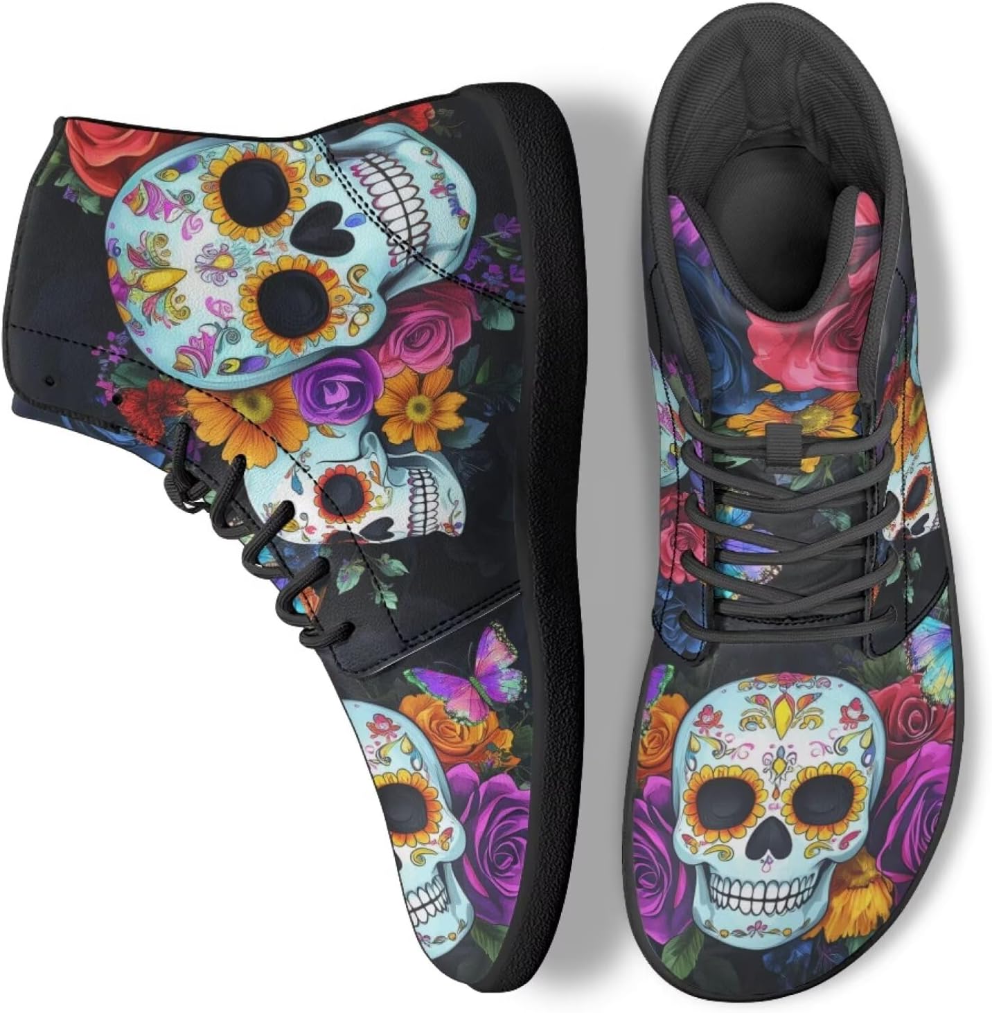 Женские высокие обувь для ходьбы из PU-кожи, кроссовки, спортивные теннисные кроссовки Ecaestolph, Sugar Skull Colorful Flower
Женские высокие обувь для ходьбы из PU-кожи, кроссовки, спортивные теннисные кроссовки Ecaestolph, Sugar Skull Colorful Flower