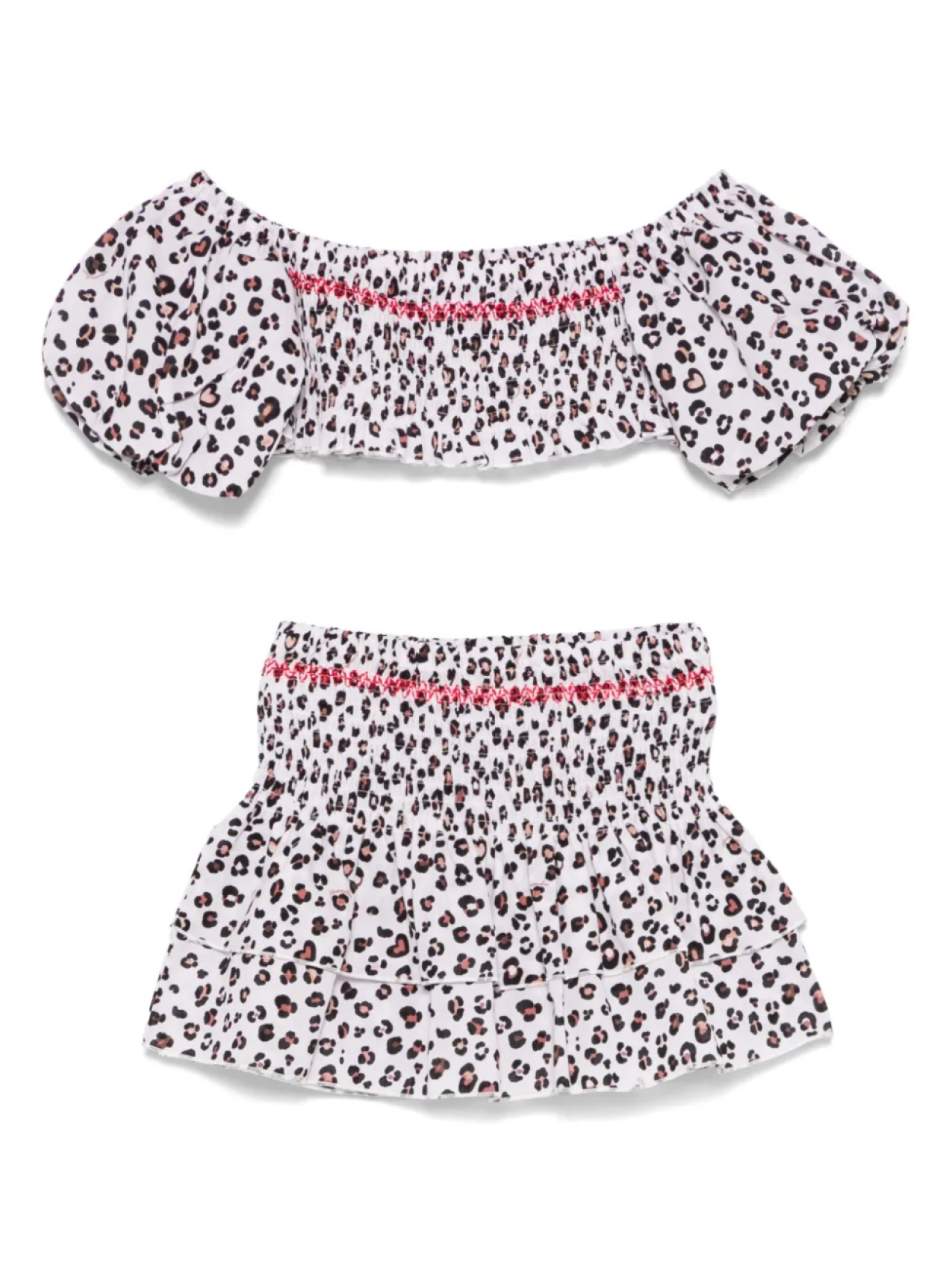 Monnalisa комплект из топа и юбки с леопардовым принтом, белый
Monnalisa комплект из топа и юбки с леопардовым принтом, белый