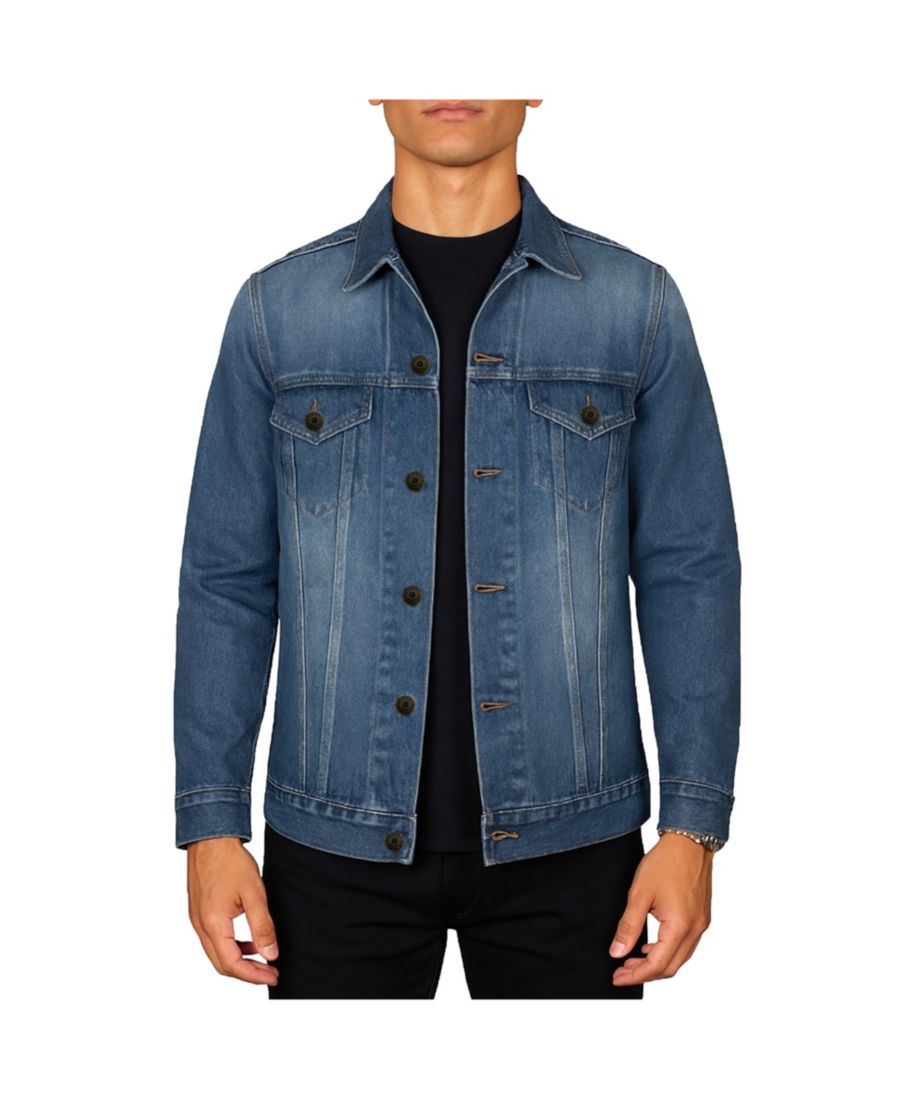 Мужская классическая джинсовая куртка стандартного кроя Blu Rock, Dark wash
Мужская классическая джинсовая куртка стандартного кроя Blu Rock, Dark wash