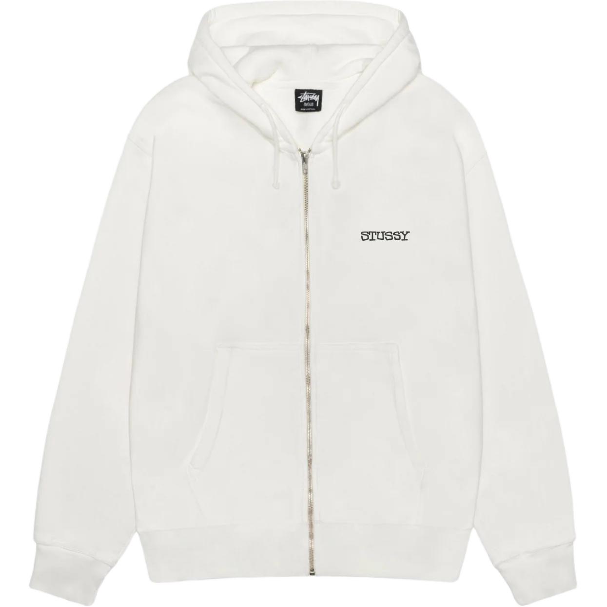 Джерси худи с молнией пигментного крашения Stussy, белый
Джерси худи с молнией пигментного крашения Stussy, белый