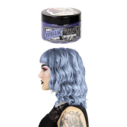 Color Stella Steel Blue Полуперманентный кондиционер на основе смываемого синего оттенка для волос Herman's Amazing Direct Hair
Color Stella Steel Blue Полуперманентный кондиционер на основе смываемого синего оттенка для волос Herman's Amazing Direct Hair