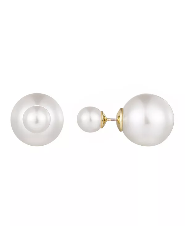 Двусторонние серьги-гвоздики с культивированным жемчугом Adornia, white
Двусторонние серьги-гвоздики с культивированным жемчугом Adornia, white