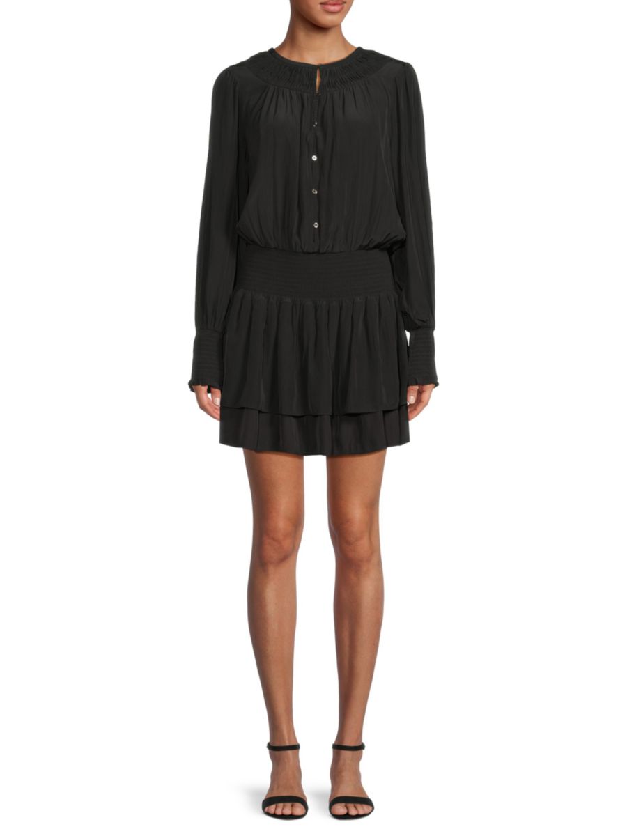 Мини-платье Clarinda со сборками Ramy Brook, черный
Мини-платье Clarinda со сборками Ramy Brook, черный