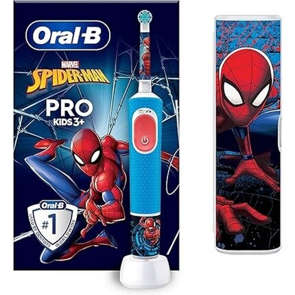 Oral-B Braun Pro Kids 1 Marvel Spider-Man электрическая зубная щетка с насадкой и дорожным футляром
Oral-B Braun Pro Kids 1 Marvel Spider-Man электрическая зубная щетка с насадкой и дорожным футляром