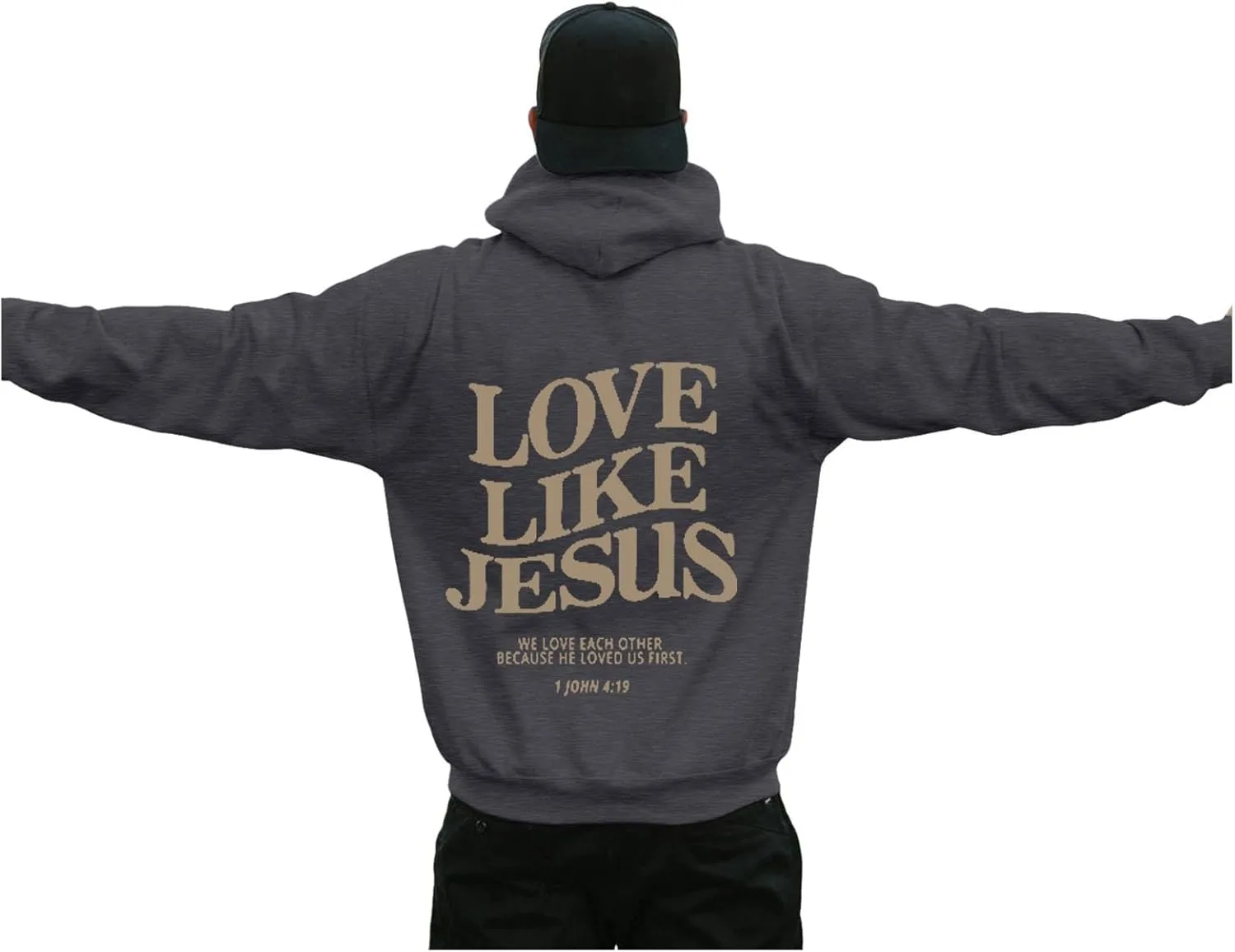 Толстовка с капюшоном Jesus для мужчин с религиозными надписями
Толстовка с капюшоном Jesus для мужчин с религиозными надписями