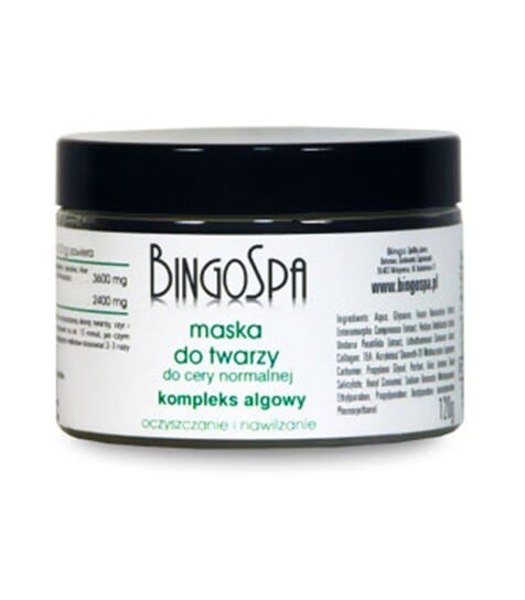 Маска для лица с комплексом водорослей, 120 г BingoSpa
Маска для лица с комплексом водорослей, 120 г BingoSpa