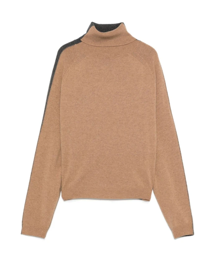 Серый шерстяной свитер с высоким воротником Semicouture, коричневый
Серый шерстяной свитер с высоким воротником Semicouture, коричневый