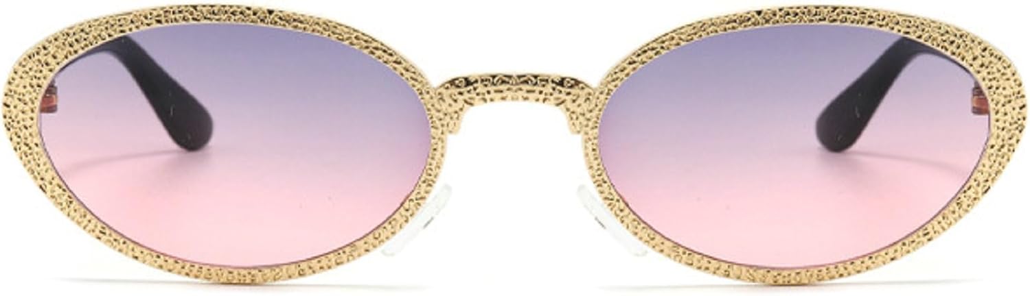 Ретро маленькие овальные солнцезащитные очки для женщин и мужчин с заклепками, модные солнцезащитные очки в металлической оправе, коричневые солнцезащитные очки в стиле панк, женский размер N45 mincl, Gray Pink
Ретро маленькие овальные солнцезащитные очки для женщин и мужчин с заклепками, модные солнцезащитные очки в металлической оправе, коричневые солнцезащитные очки в стиле панк, женский размер N45 mincl, Gray Pink