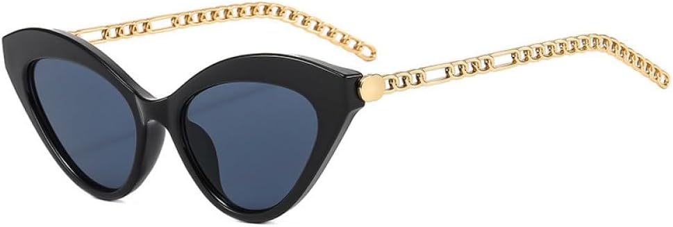 Женские солнцезащитные очки «кошачий глаз» с металлической цепочкой, модные солнцезащитные очки для женщин, классические очки (C7, черно-желтый, один размер) LXLHWN, C1black-black
Женские солнцезащитные очки «кошачий глаз» с металлической цепочкой, модные солнцезащитные очки для женщин, классические очки (C7, черно-желтый, один размер) LXLHWN, C1black-black