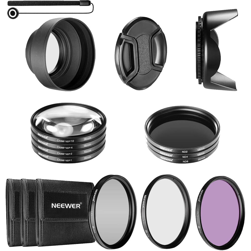 Набор фильтров Neewer 10-Filter Kit with Accessories (58mm) 66600218
Набор фильтров Neewer 10-Filter Kit with Accessories (58mm) 66600218