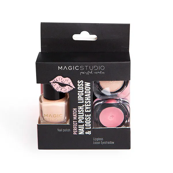 Трио лака для ногтей, помады и металлических теней Perfect Match Magic Studio, 1 UD 
Трио лака для ногтей, помады и металлических теней Perfect Match Magic Studio, 1 UD