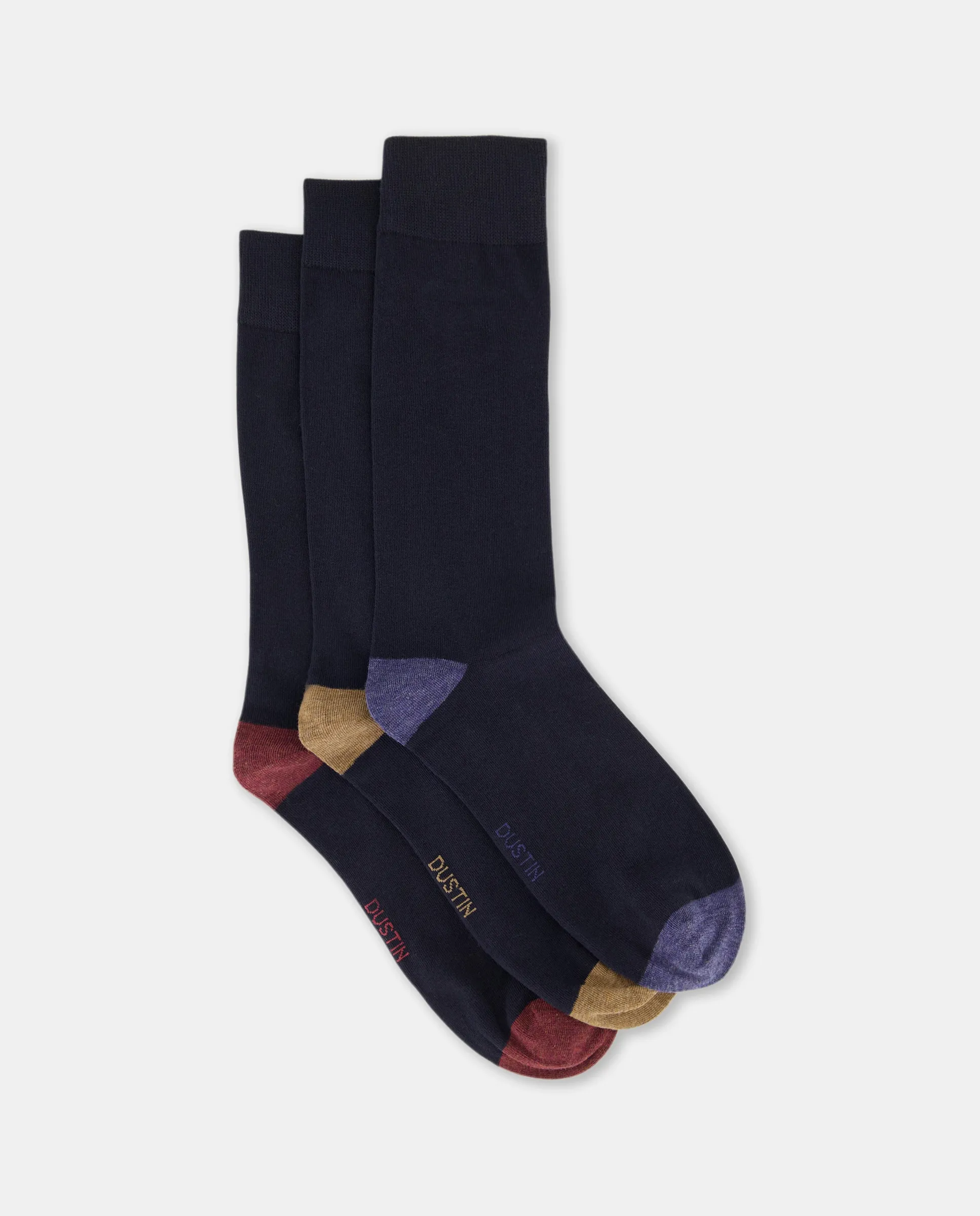 Набор из 3 носков с усиленной пяткой и мыском для мужчин Dustin, синий
Набор из 3 носков с усиленной пяткой и мыском для мужчин Dustin, синий