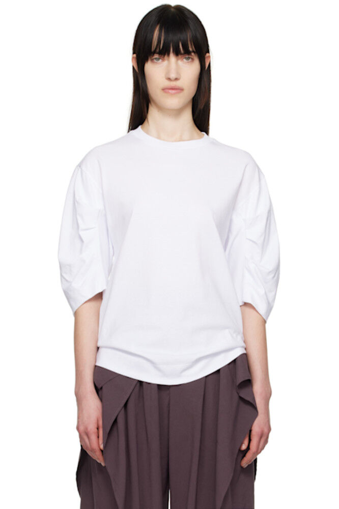 Белая плиссированная футболка Dries Van Noten
Белая плиссированная футболка Dries Van Noten