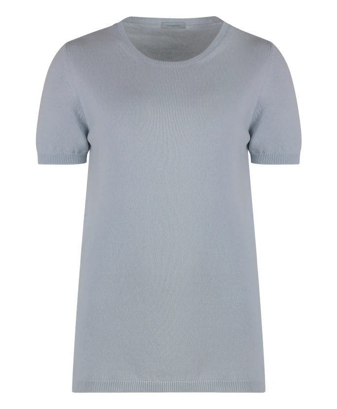 Кашемировый ребристый пуловер с короткими рукавами Malo, синий
Кашемировый ребристый пуловер с короткими рукавами Malo, синий