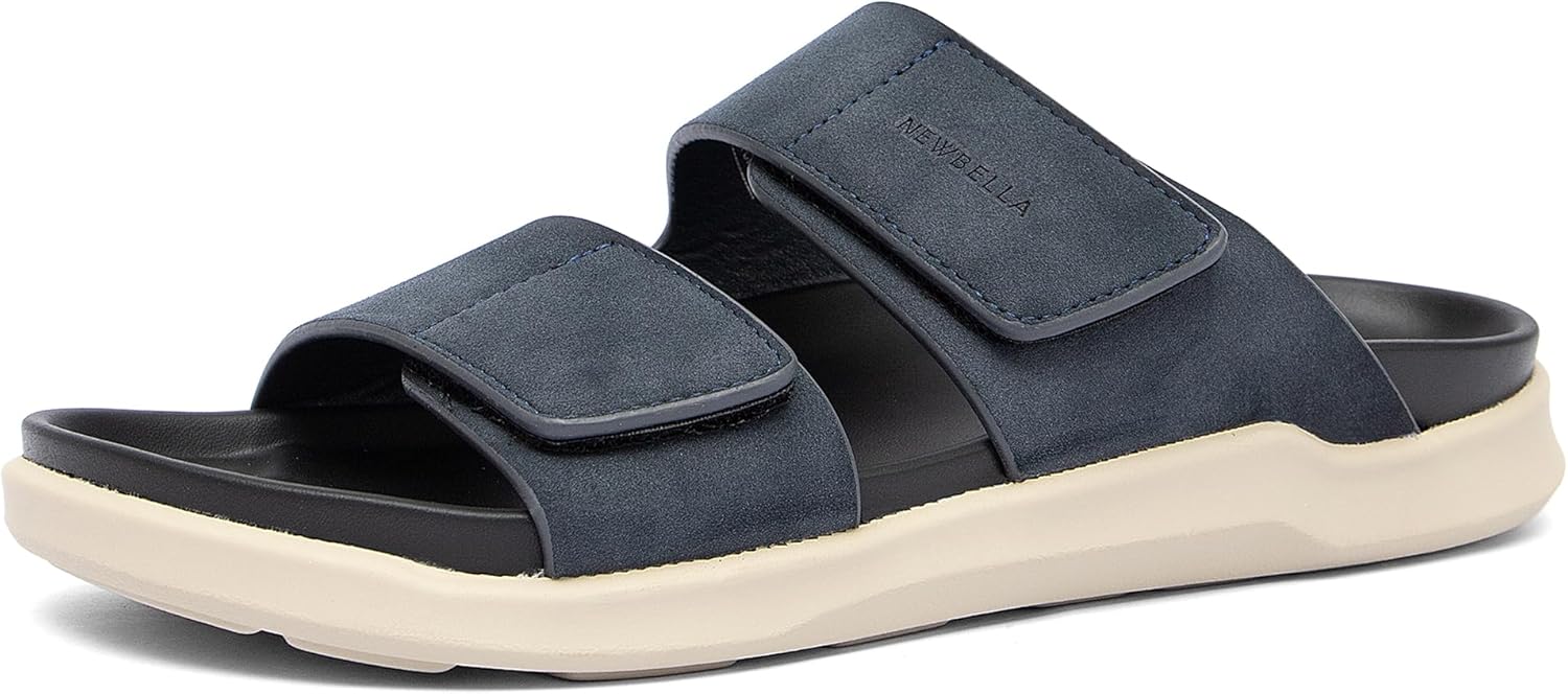 Мужские летние сандалии NEWBELLA - удобные пляжные шлепанцы для дома и улицы, легкие быстро сохнущие тапки с поддержкой свода стопы, повседневная обувь для бассейна, синий
Мужские летние сандалии NEWBELLA - удобные пляжные шлепанцы для дома и улицы, легкие быстро сохнущие тапки с поддержкой свода стопы, повседневная обувь для бассейна, синий