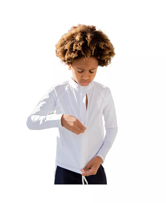 Рашгарды с длинным рукавом для мальчиков и девочек с защитой от сыпи и безопасной для кожи молнией NoNetz, белый
Рашгарды с длинным рукавом для мальчиков и девочек с защитой от сыпи и безопасной для кожи молнией NoNetz, белый