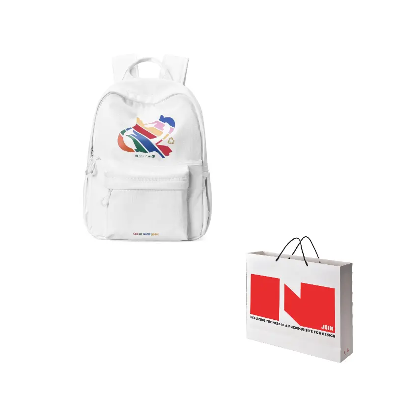 FINITE LOOP FINITE LOOP Рюкзак из переработанного полиэстера унисекс белый, Blue & White
FINITE LOOP FINITE LOOP Рюкзак из переработанного полиэстера унисекс белый, Blue & White