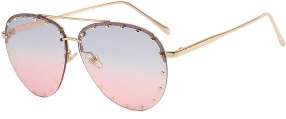 -Женские модные солнцезащитные очки с бриллиантовыми стразами, градиентным металлическим многоугольным оправой, без оправы, для защиты от солнца на открытом воздухе MTZJH, One Color
-Женские модные солнцезащитные очки с бриллиантовыми стразами, градиентным металлическим многоугольным оправой, без оправы, для защиты от солнца на открытом воздухе MTZJH, One Color