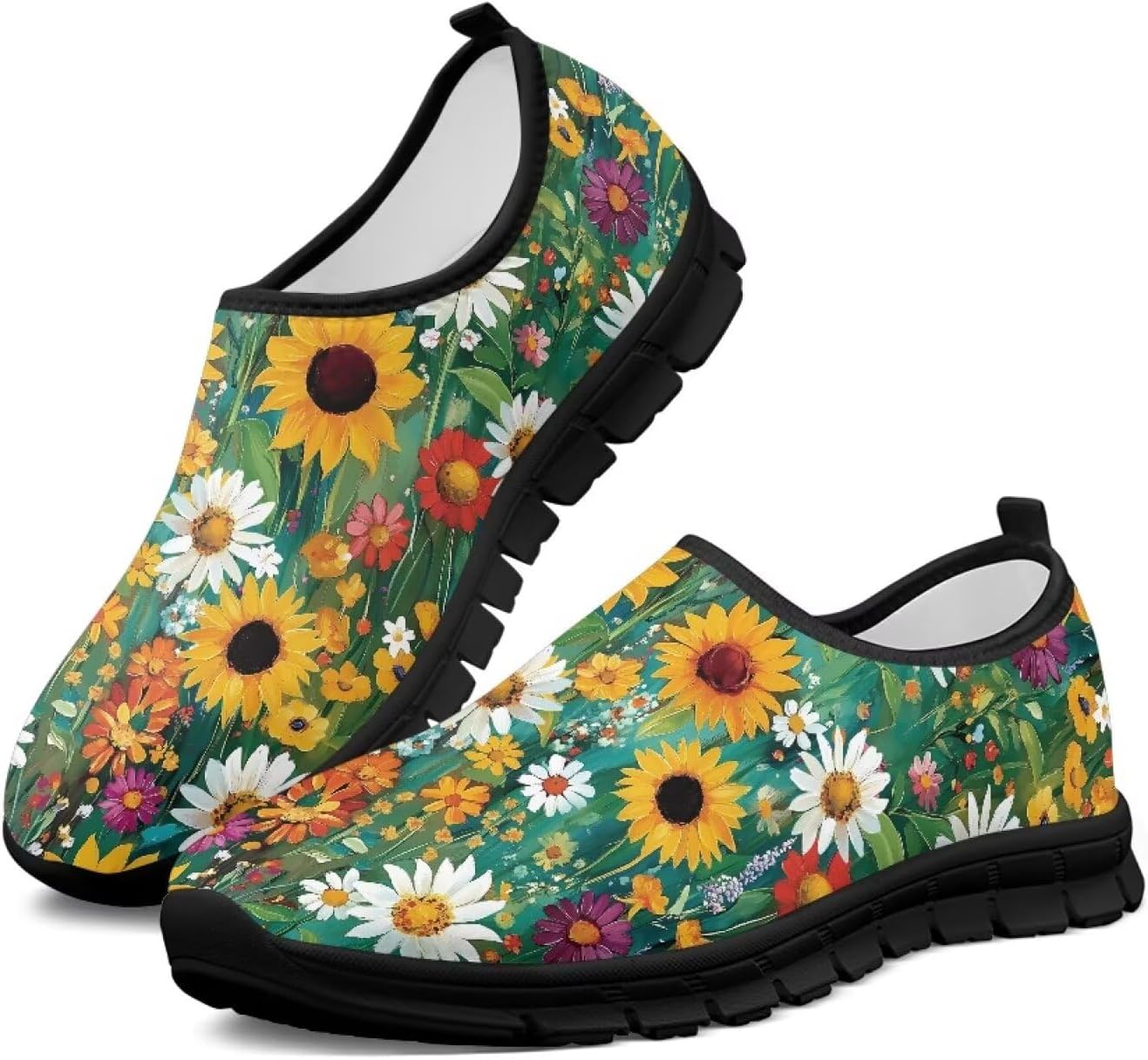 Удобные слипоны для женщин, противоскользящие для ходьбы и бега, кроссовки с широкой носочной частью, размер США 5,5-13,5 Chririnla, Aesthetic Daisy Sunflower
Удобные слипоны для женщин, противоскользящие для ходьбы и бега, кроссовки с широкой носочной частью, размер США 5,5-13,5 Chririnla, Aesthetic Daisy Sunflower