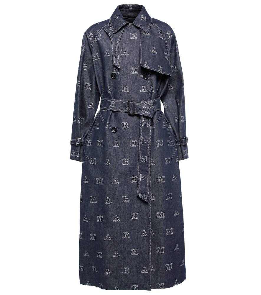 Тренч из мескального жаккардового дрилла Max Mara, Blu
Тренч из мескального жаккардового дрилла Max Mara, Blu