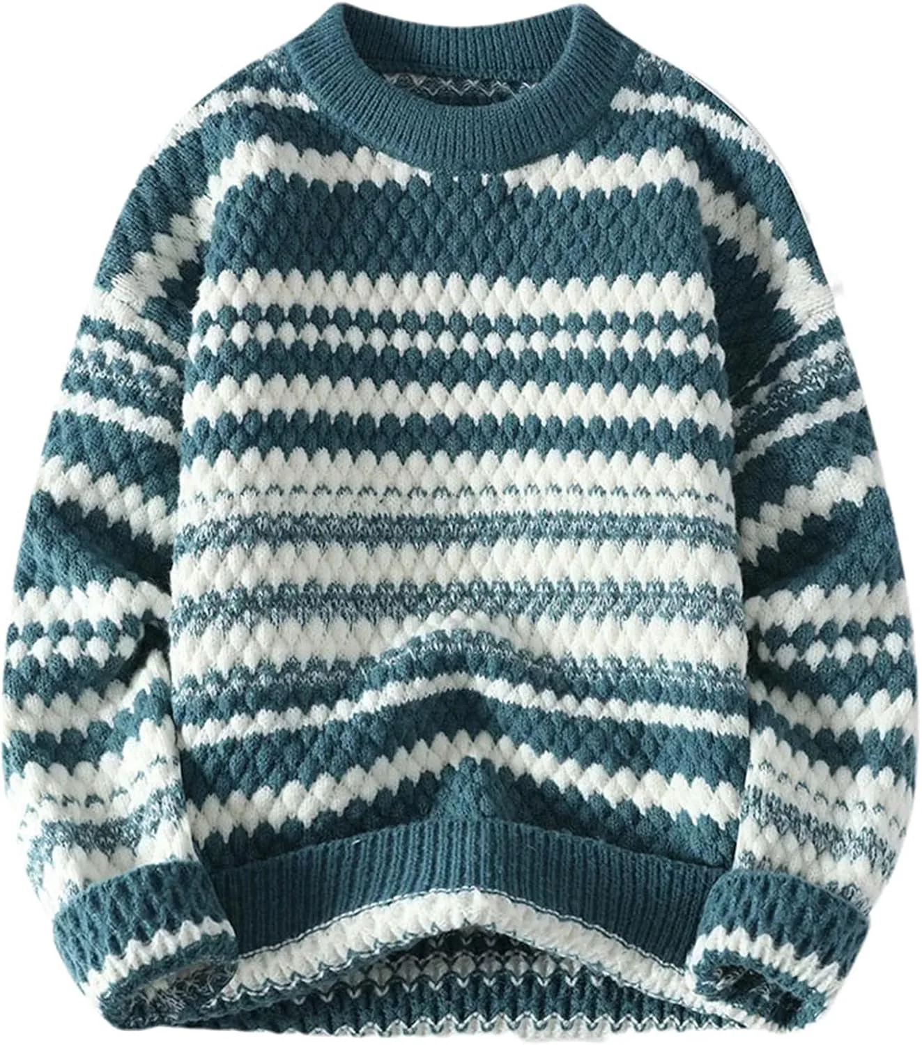 Мужской зимний теплый свитер с нерегулярной полоской, свободный крой, уличный стиль, шерстяной микс
Мужской зимний теплый свитер с нерегулярной полоской, свободный крой, уличный стиль, шерстяной микс