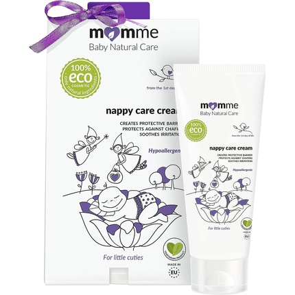 Детский крем Windel с органическим маслом макадамии, маслом сладкого миндаля и ромашкой, 1,7 жидких унций Momme 
Детский крем Windel с органическим маслом макадамии, маслом сладкого миндаля и ромашкой, 1,7 жидких унций Momme
