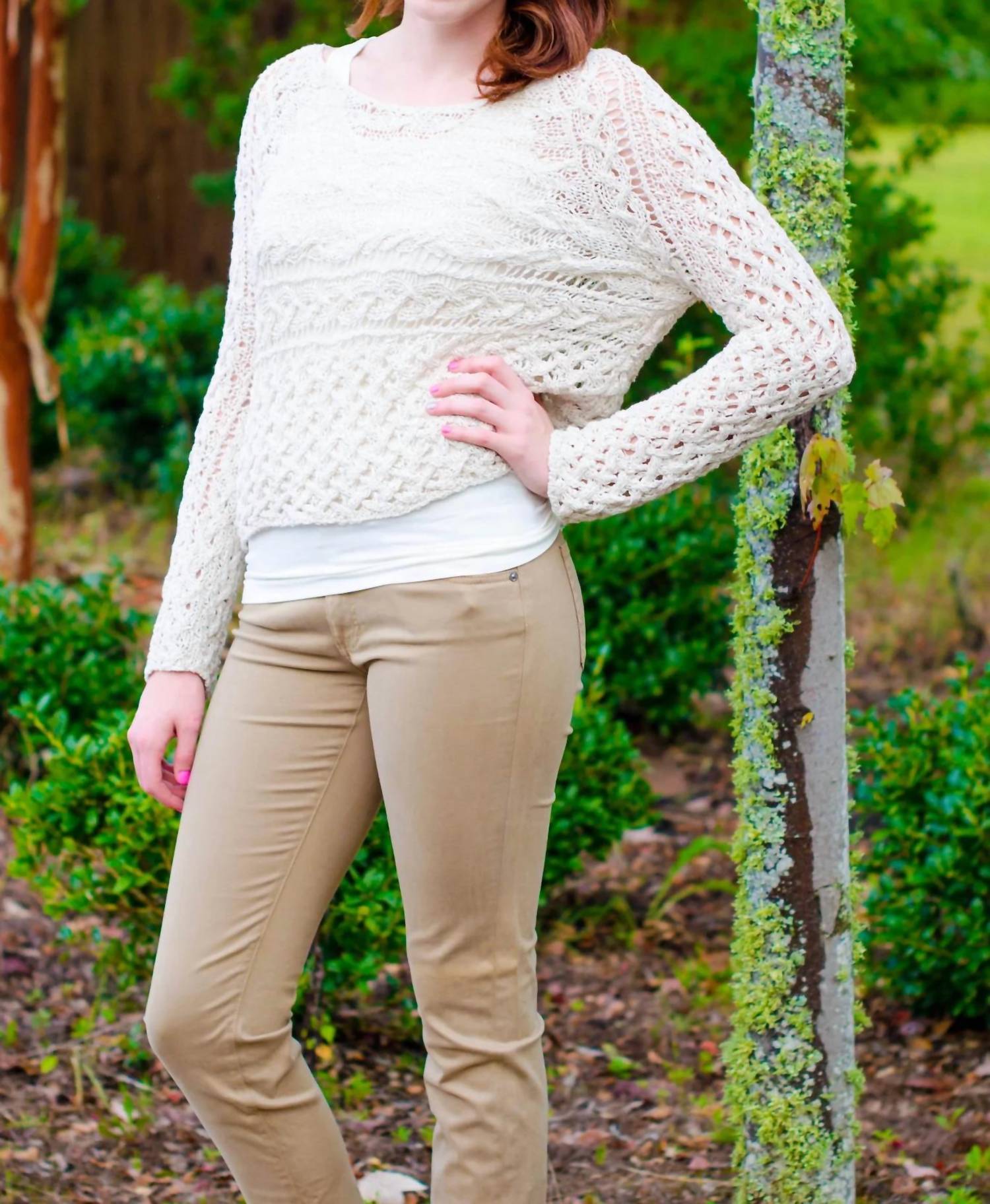 Пуловер Marigold цвета слоновой кости Free People
Пуловер Marigold цвета слоновой кости Free People