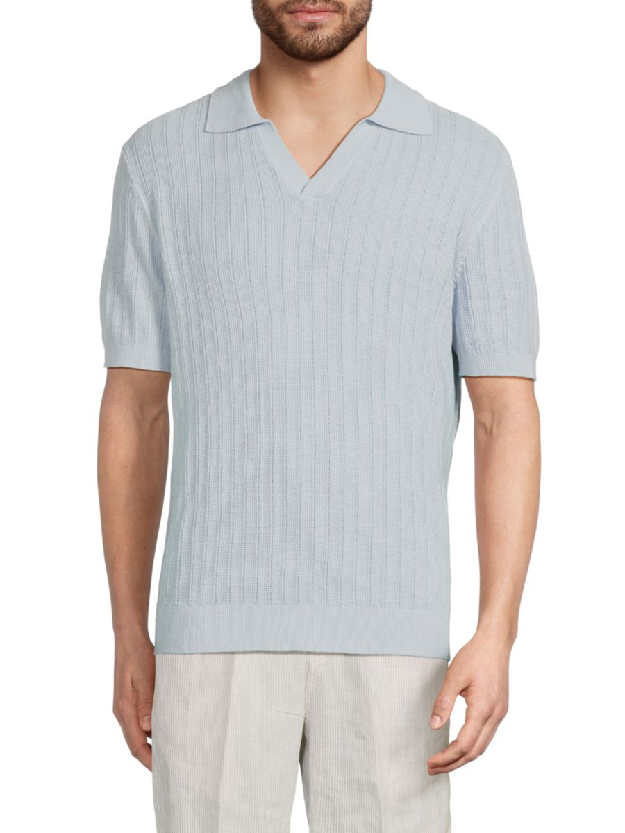 Текстурированная рубашка-поло с воротником Johnny из льняной смеси Saks Fifth Avenue, цвет Pale Blue
Текстурированная рубашка-поло с воротником Johnny из льняной смеси Saks Fifth Avenue, цвет Pale Blue