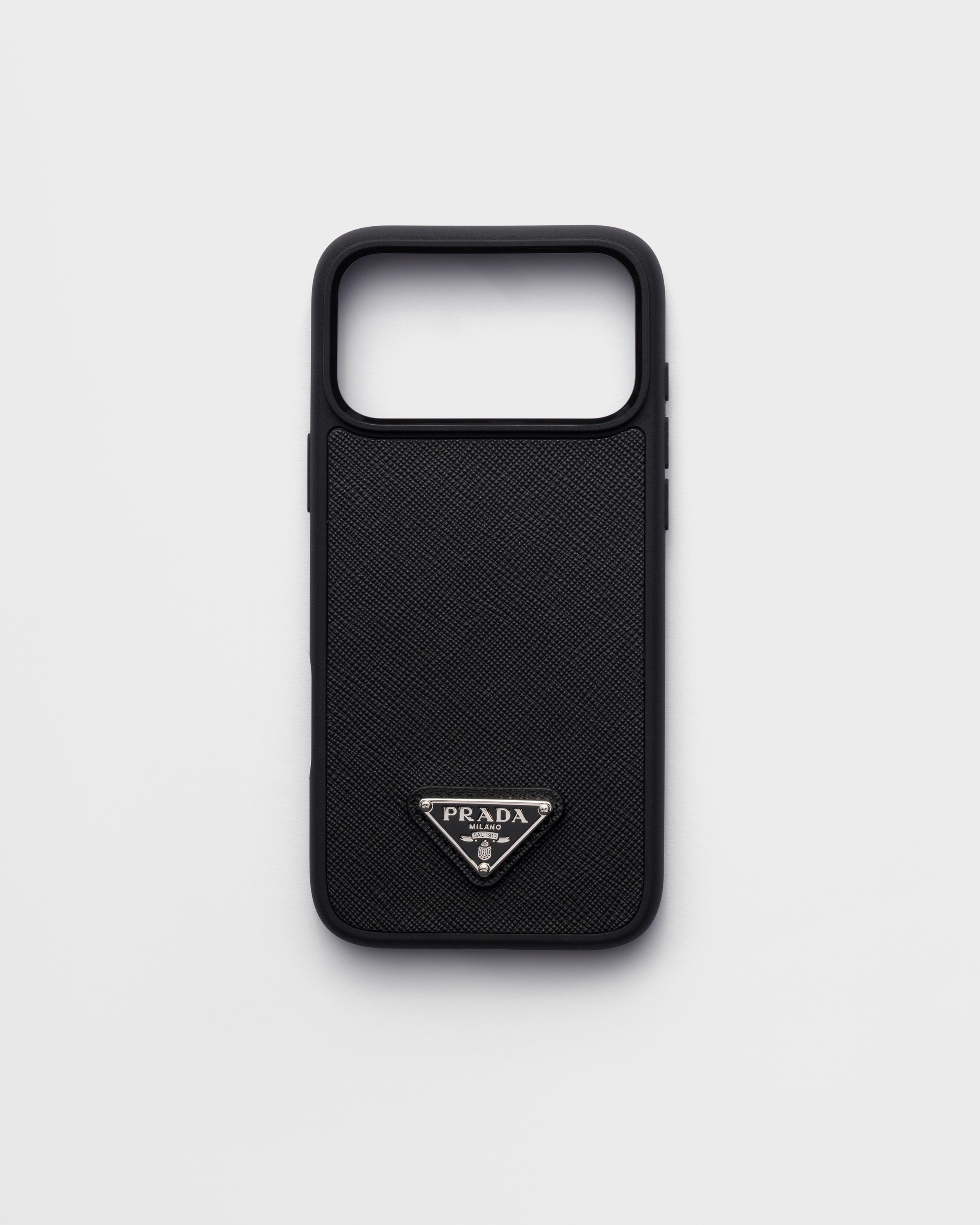 Кожаный чехол Saffiano для iPhone 17 Pro Max Prada, черный
Кожаный чехол Saffiano для iPhone 17 Pro Max Prada, черный