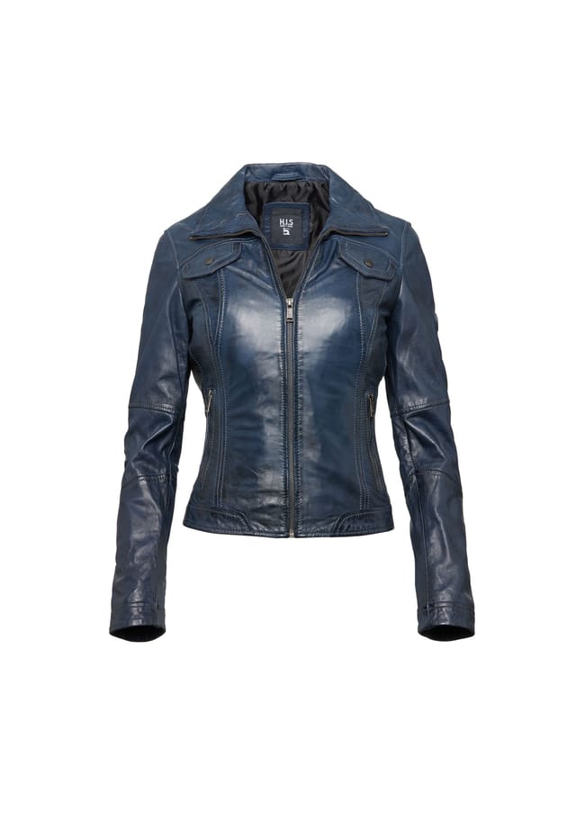 Кожаная куртка H.I.S, синий
Кожаная куртка H.I.S, синий
