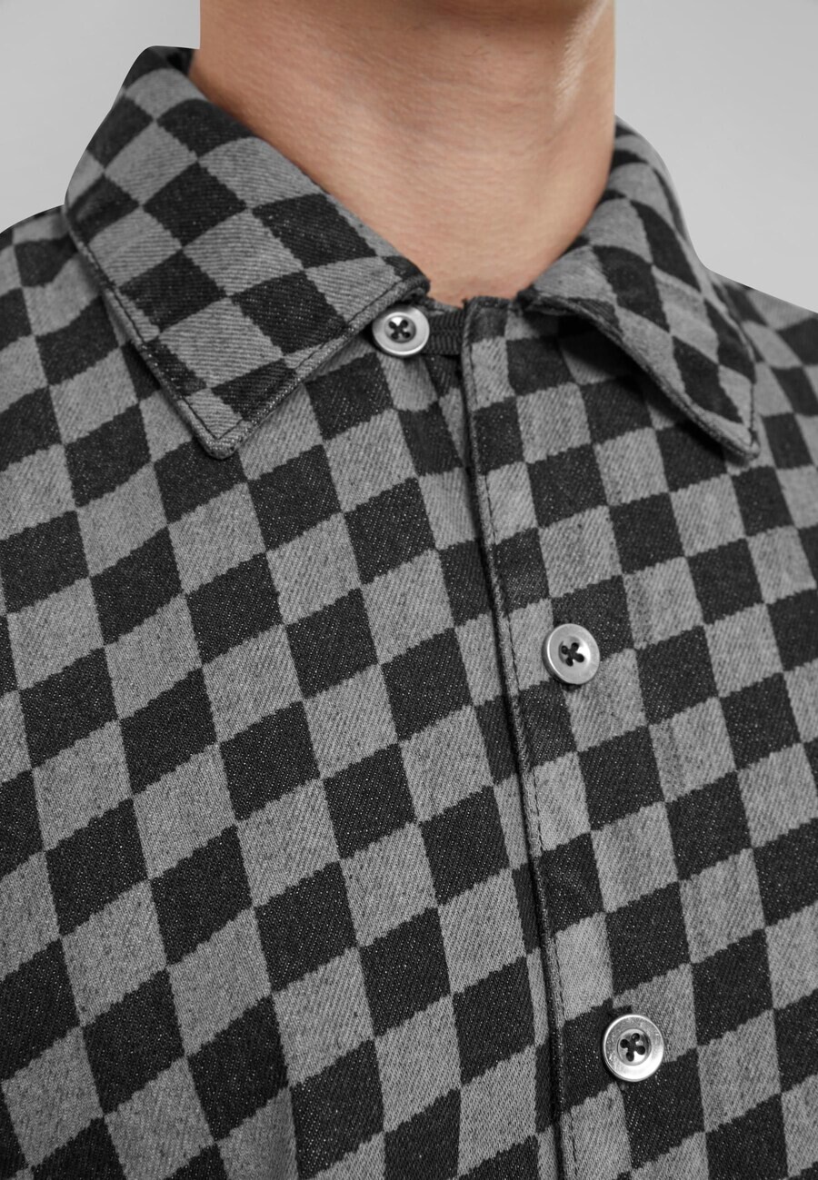 Клетчатая рубашка Urban Classics Comfort fit Button Up Shirt, цвет grey/black
Клетчатая рубашка Urban Classics Comfort fit Button Up Shirt, цвет grey/black