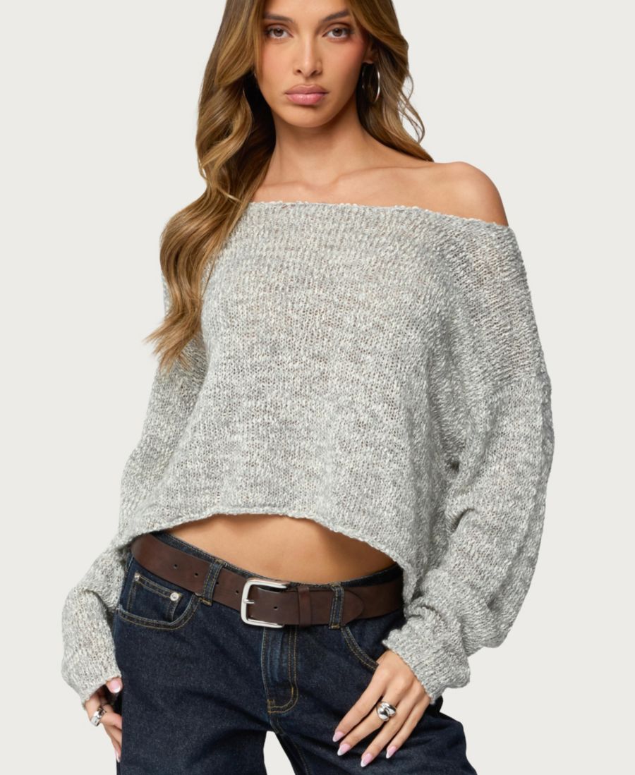 Женский свитер Florentina с открытыми плечами Edikted, Gray
Женский свитер Florentina с открытыми плечами Edikted, Gray