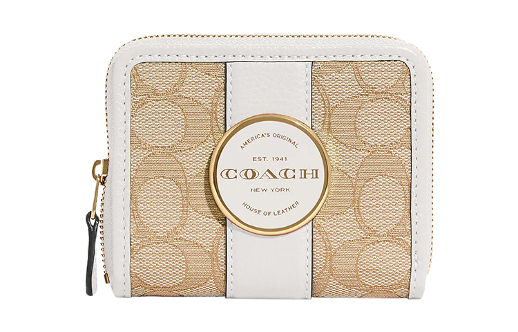 COACH Лонни Жаккардовая ткань с кожаной коровьей клатч кошелек Трампетс Женский Светлый хаки и белый
COACH Лонни Жаккардовая ткань с кожаной коровьей клатч кошелек Трампетс Женский Светлый хаки и белый