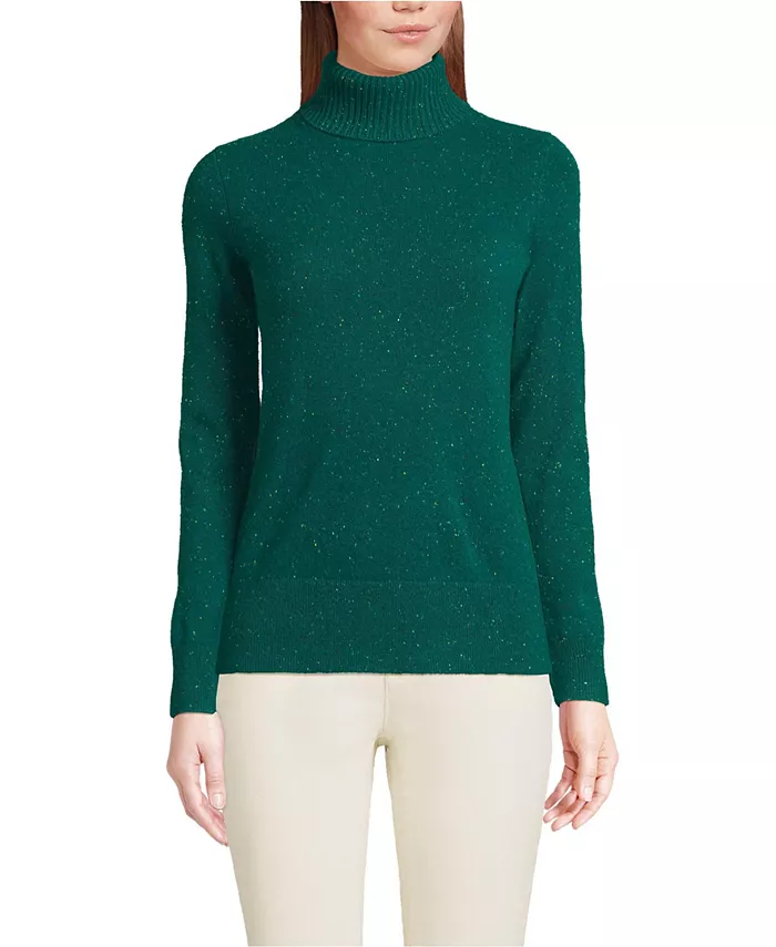 Женская кашемировая водолазка Lands' End, зеленый
Женская кашемировая водолазка Lands' End, зеленый