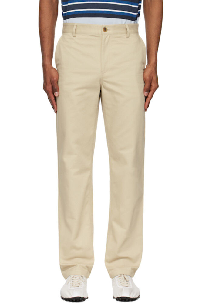 Бежевые повседневные брюки-чинос Maison Kitsuné
Бежевые повседневные брюки-чинос Maison Kitsuné