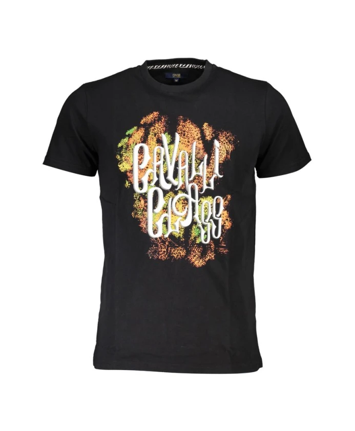 Черная футболка с напечатанным логотипом Cavalli Class, черный
Черная футболка с напечатанным логотипом Cavalli Class, черный