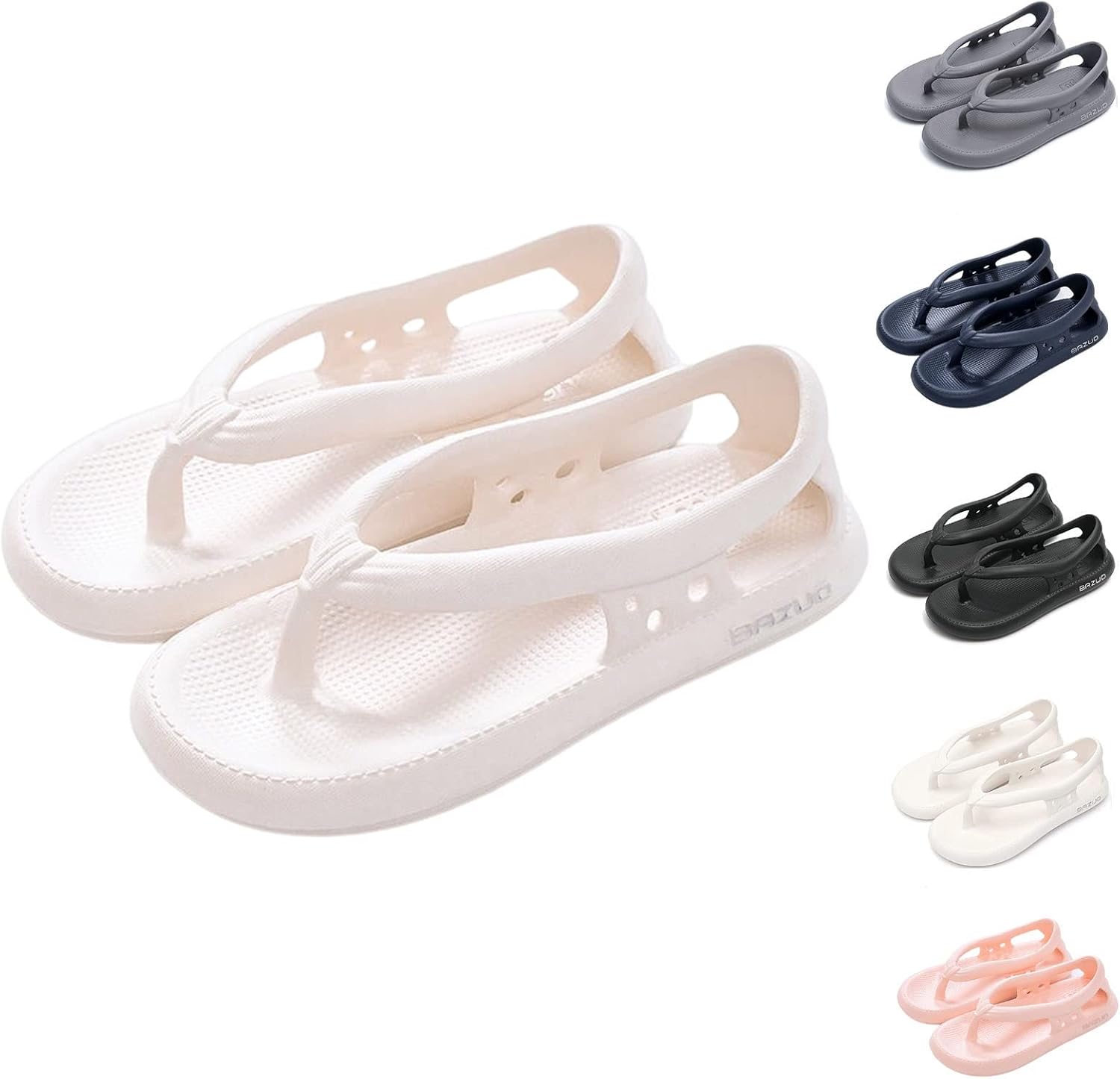 Сандалии QUROXO Bazuo, нескользящие тапочки Bazuo, унисекс удобные шлепанцы для прогулок, шлепанцы с толстым EVA подошвой, белый
Сандалии QUROXO Bazuo, нескользящие тапочки Bazuo, унисекс удобные шлепанцы для прогулок, шлепанцы с толстым EVA подошвой, белый