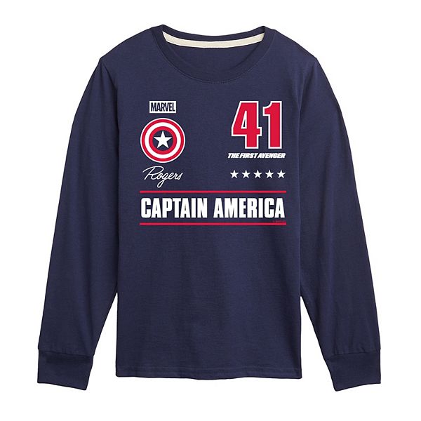 Футболка с длинным рукавом captain america для мальчиков 8-20 Marvel, Navy
Футболка с длинным рукавом captain america для мальчиков 8-20 Marvel, Navy
