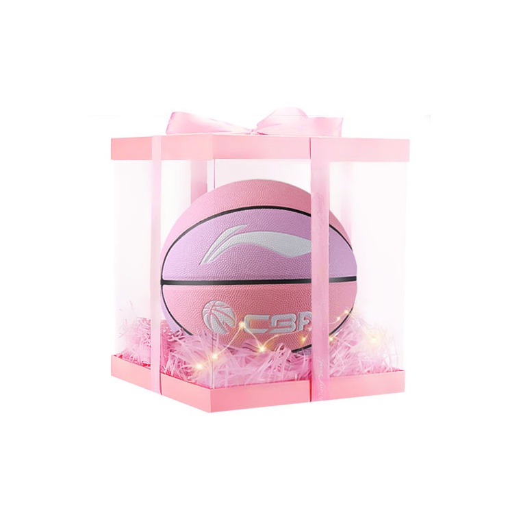 LINING Баскетбольный мяч PU, фиолетово-розовый, размер 7, тренировочный
LINING Баскетбольный мяч PU, фиолетово-розовый, размер 7, тренировочный