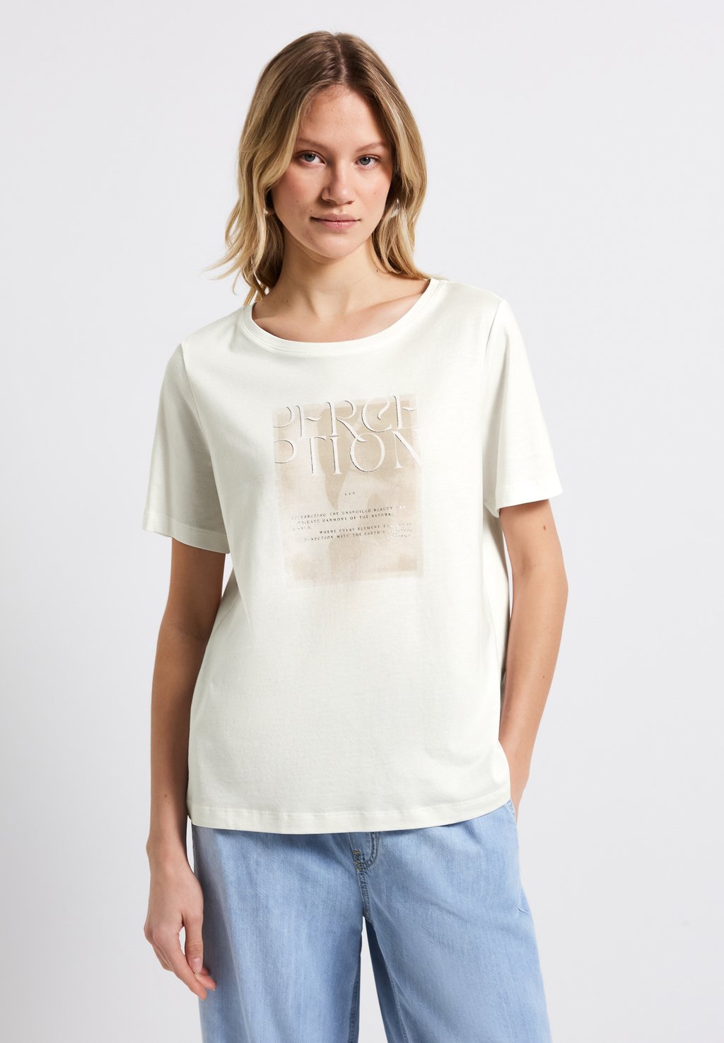 Футболка с принтом MIT FRONTPRINT Street One, кремовый 
Футболка с принтом MIT FRONTPRINT Street One, кремовый